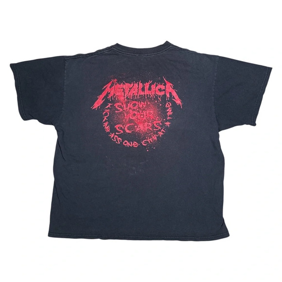 Vintage Y2K Metallica Tour Toronto October 2009 Show Your Scars T Shirt Mens XL - Picture 2 of 11